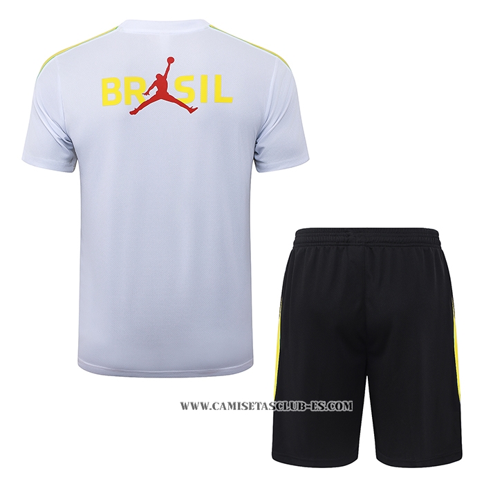 Chandal del Brasil 26-27 Manga Corta Blanco - Pantalon Corto